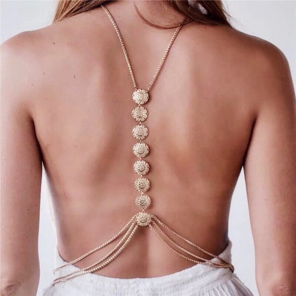 •Ava• Coin full body jewelry chain • gold silver - Picture 2 of 7